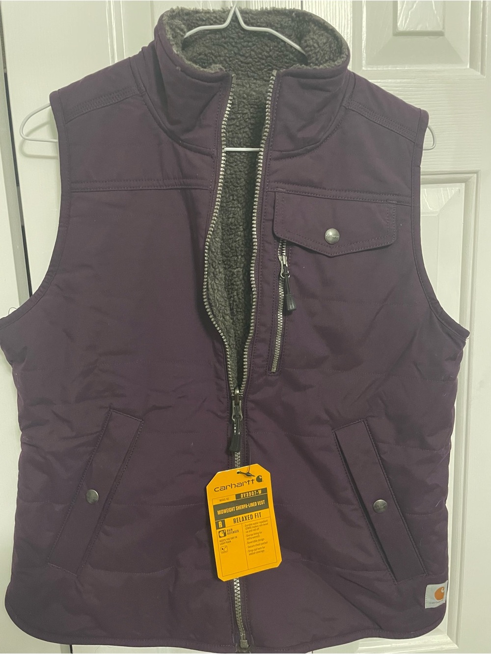 Carhartt Deep Purple Insulated Sherpa Vest